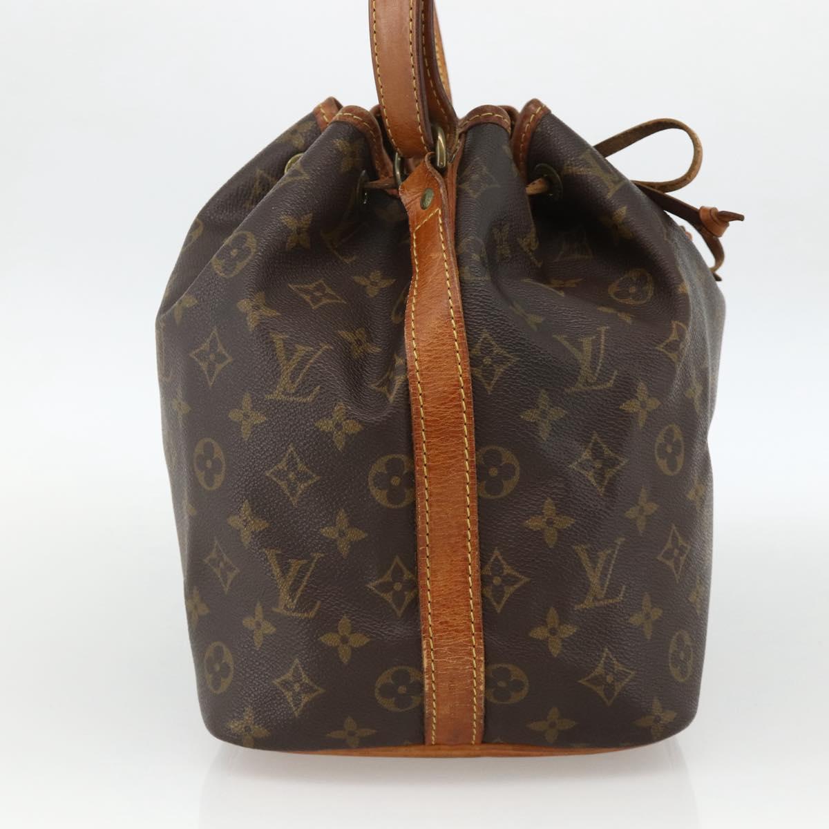 LOUIS VUITTON Monogram Petit Noe Shoulder Bag M42226 LV Auth BAZ680A