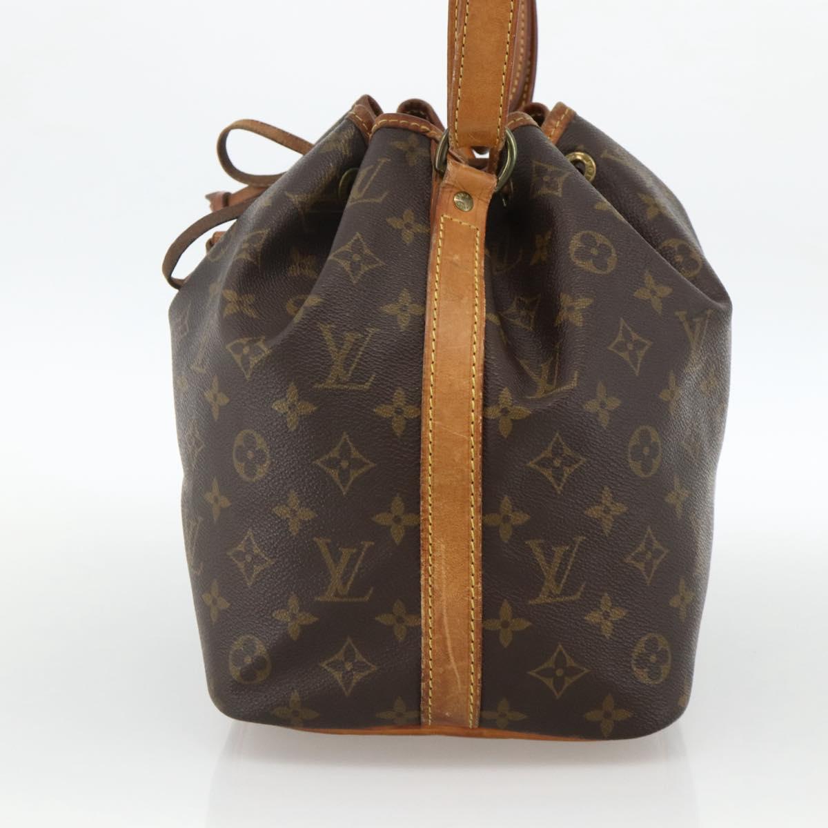 LOUIS VUITTON Monogram Petit Noe Shoulder Bag M42226 LV Auth BAZ680A