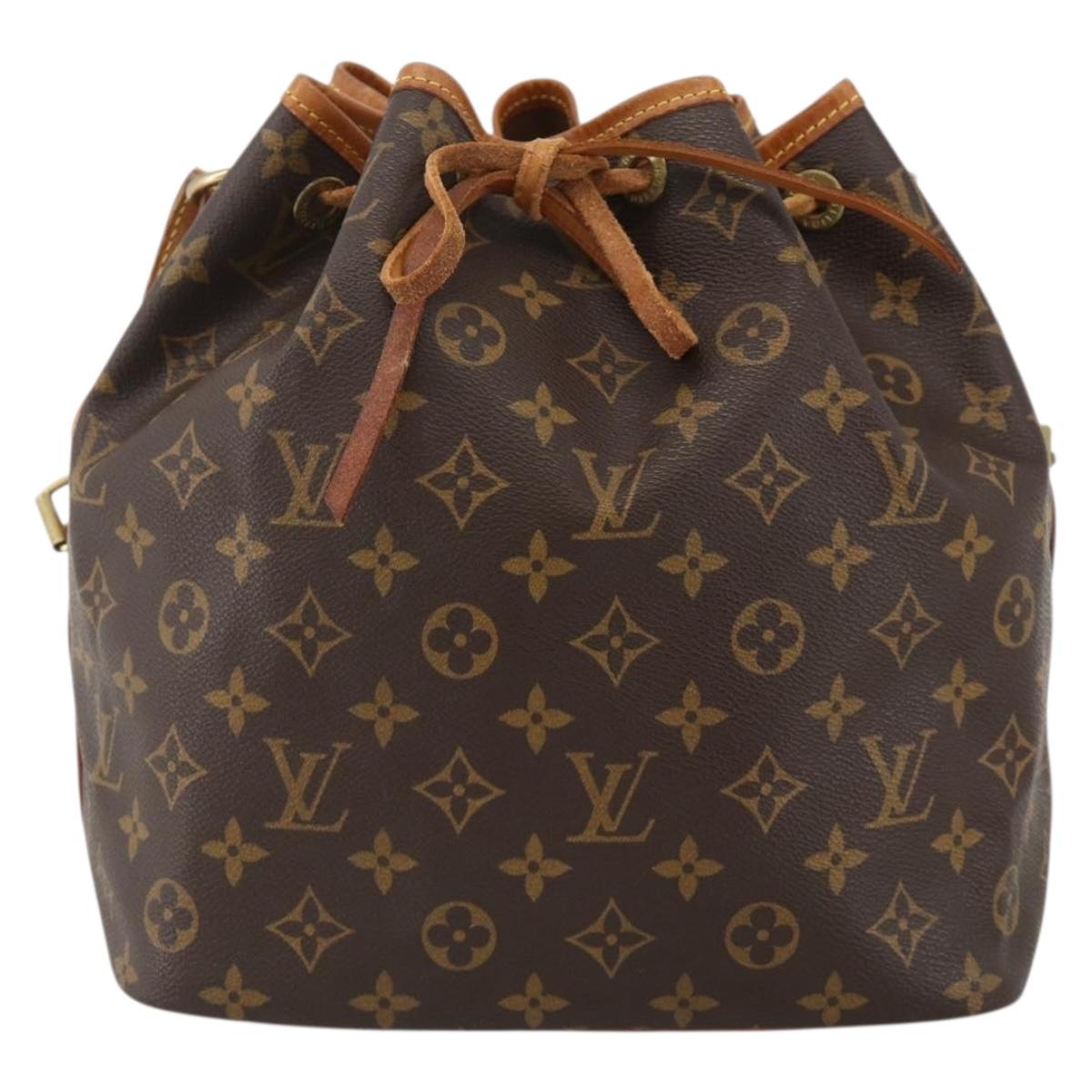 LOUIS VUITTON Monogram Petit Noe Shoulder Bag M42226 LV Auth BAZ681A