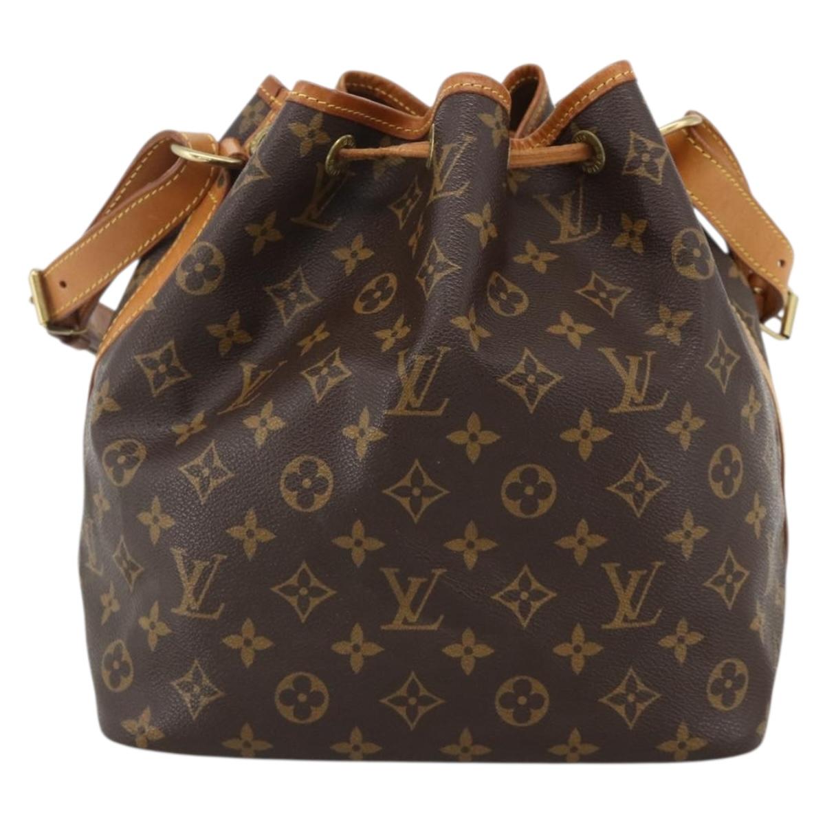 LOUIS VUITTON Monogram Petit Noe Shoulder Bag M42226 LV Auth BAZ681A