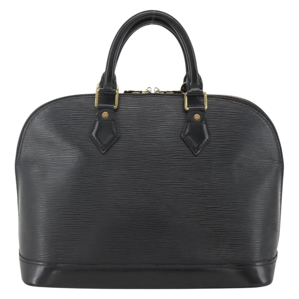 LOUIS VUITTON Epi Alma Hand Bag Noir Black M52142 LV Auth BAZ687A