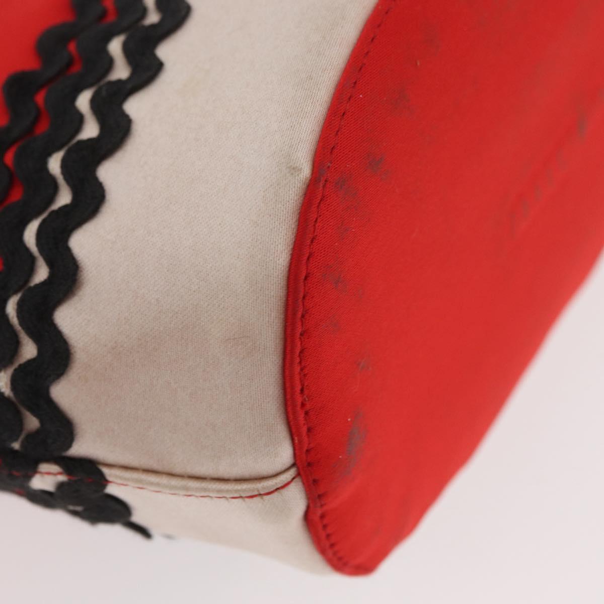 Miu Miu Hand Bag Nylon Red Auth BAZ702A