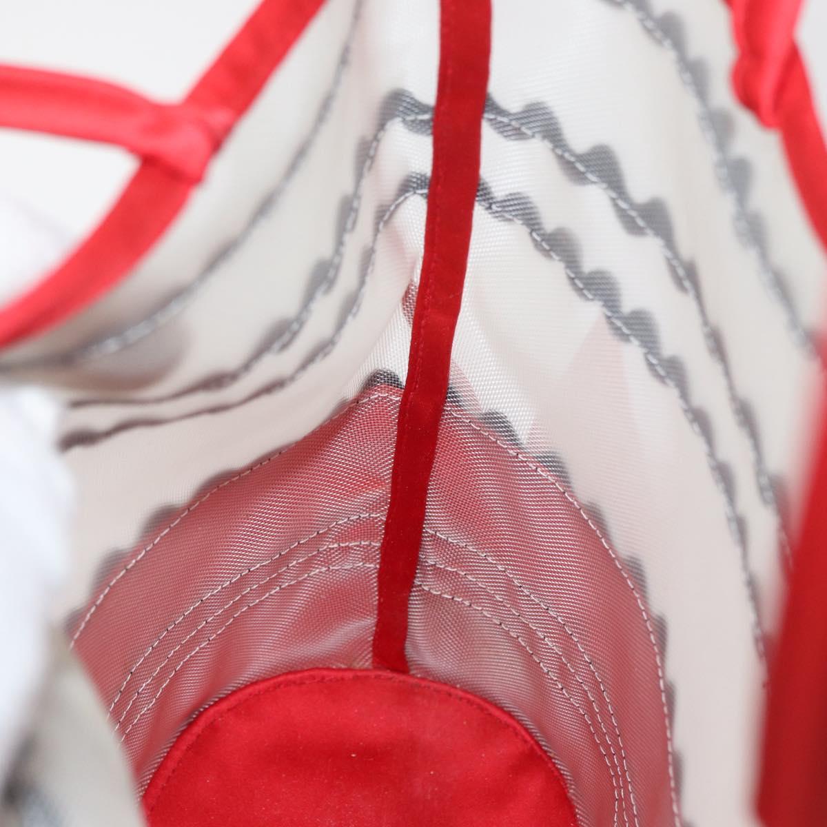 Miu Miu Hand Bag Nylon Red Auth BAZ702A