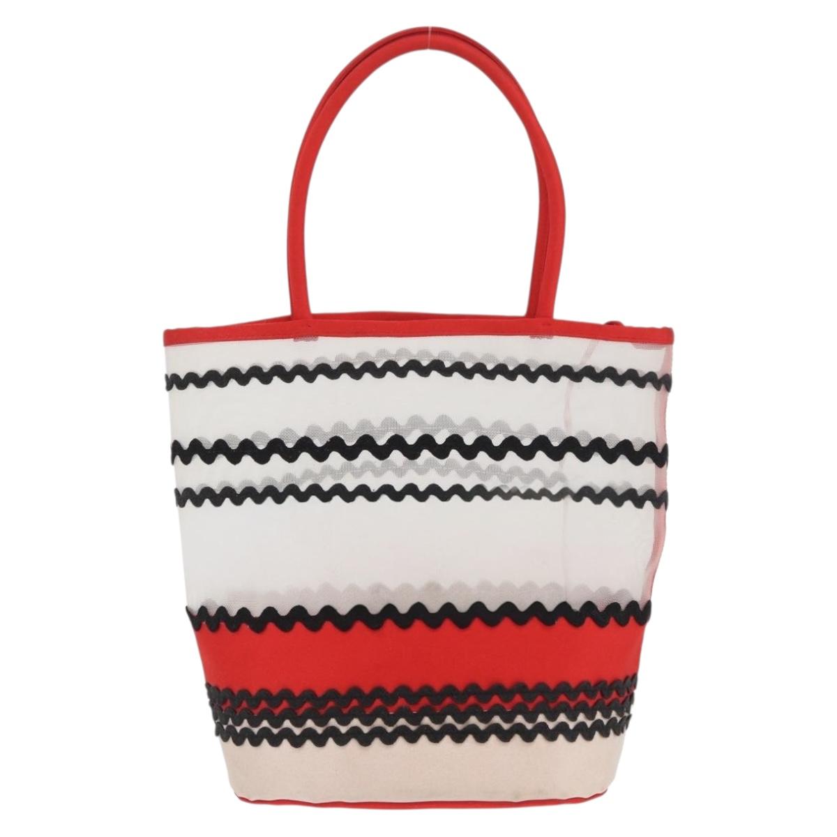 Miu Miu Hand Bag Nylon Red Auth BAZ702A