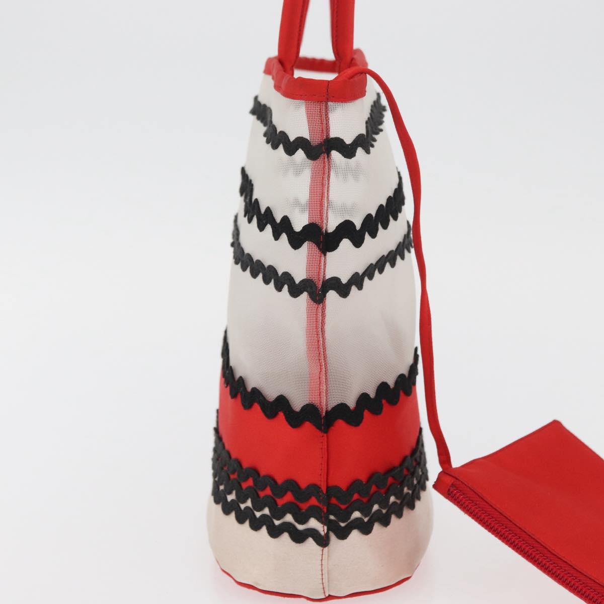 Miu Miu Hand Bag Nylon Red Auth BAZ702A