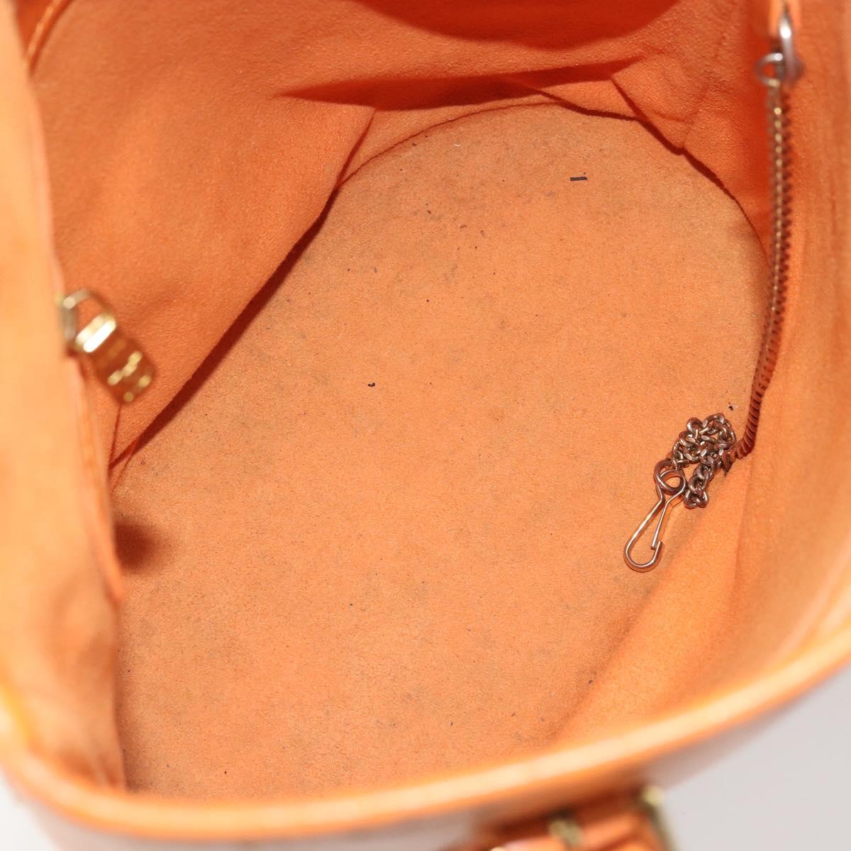 LOUIS VUITTON Epi Bucket PM Shoulder Bag Orange Mandarin M5899H LV Auth BAZ712A