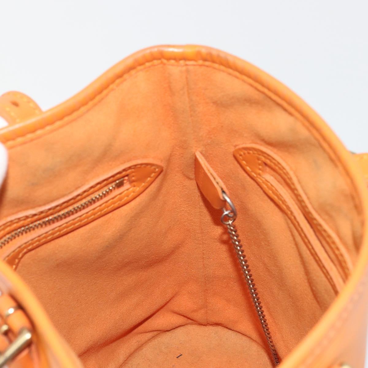 LOUIS VUITTON Epi Bucket PM Shoulder Bag Orange Mandarin M5899H LV Auth BAZ712A