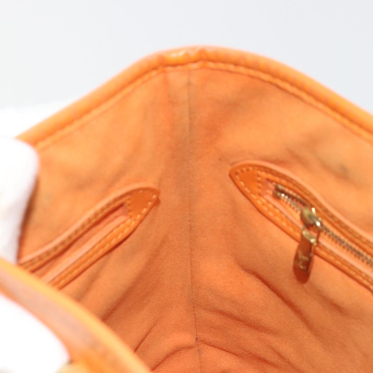LOUIS VUITTON Epi Bucket PM Shoulder Bag Orange Mandarin M5899H LV Auth BAZ712A