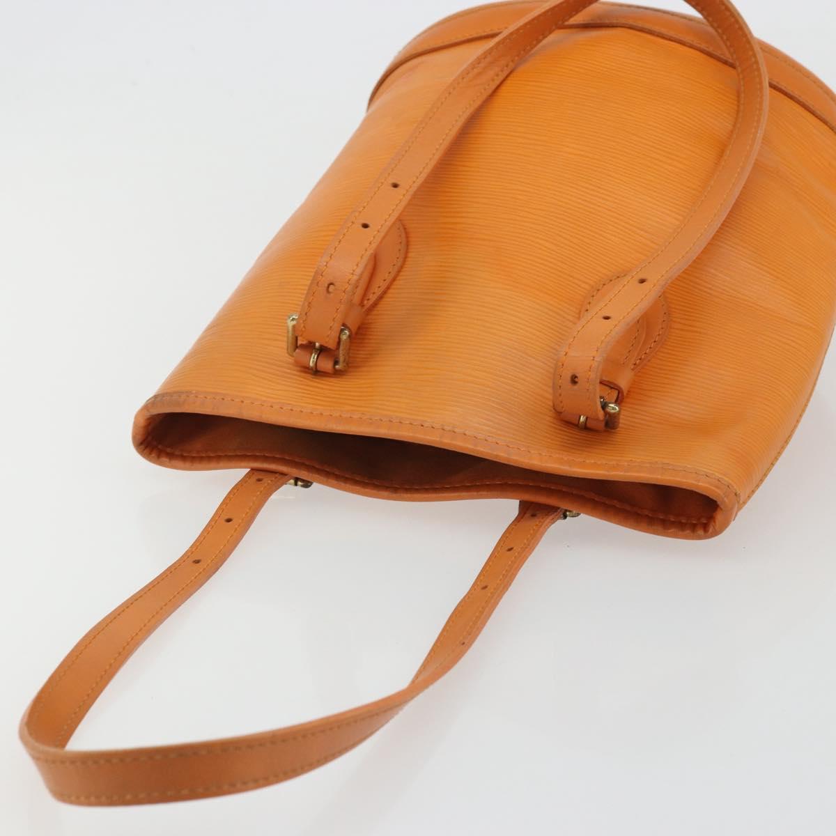 LOUIS VUITTON Epi Bucket PM Shoulder Bag Orange Mandarin M5899H LV Auth BAZ712A