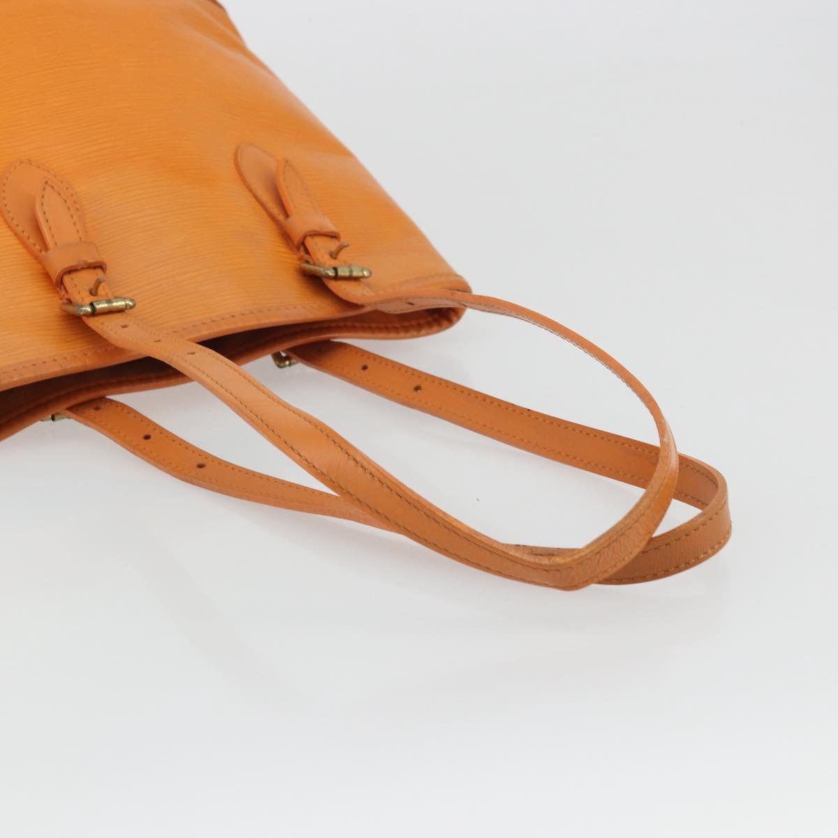 LOUIS VUITTON Epi Bucket PM Shoulder Bag Orange Mandarin M5899H LV Auth BAZ712A