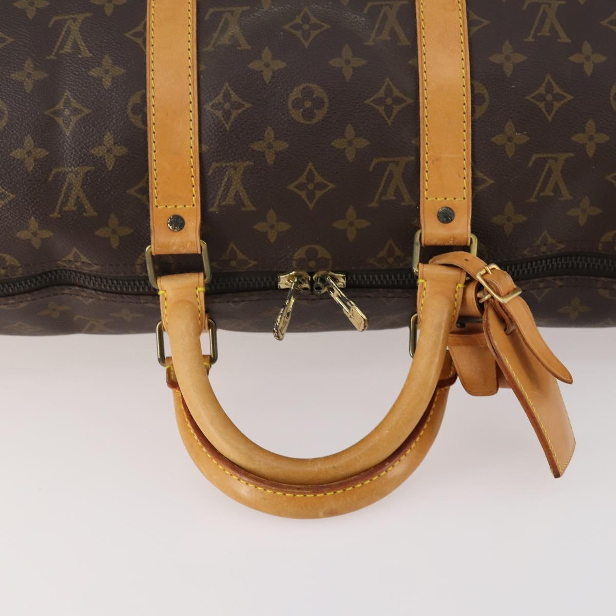 LOUIS VUITTON Monogram Keepall 50 Boston Bag M41426 LV Auth BAZ723A