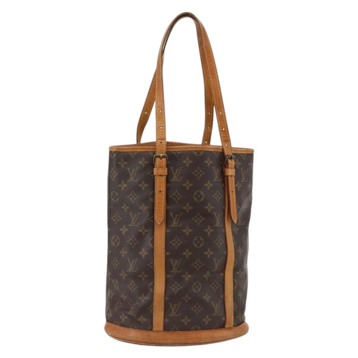 LOUIS VUITTON Monogram Bucket GM Shoulder Bag M42236 LV Auth BAZ725