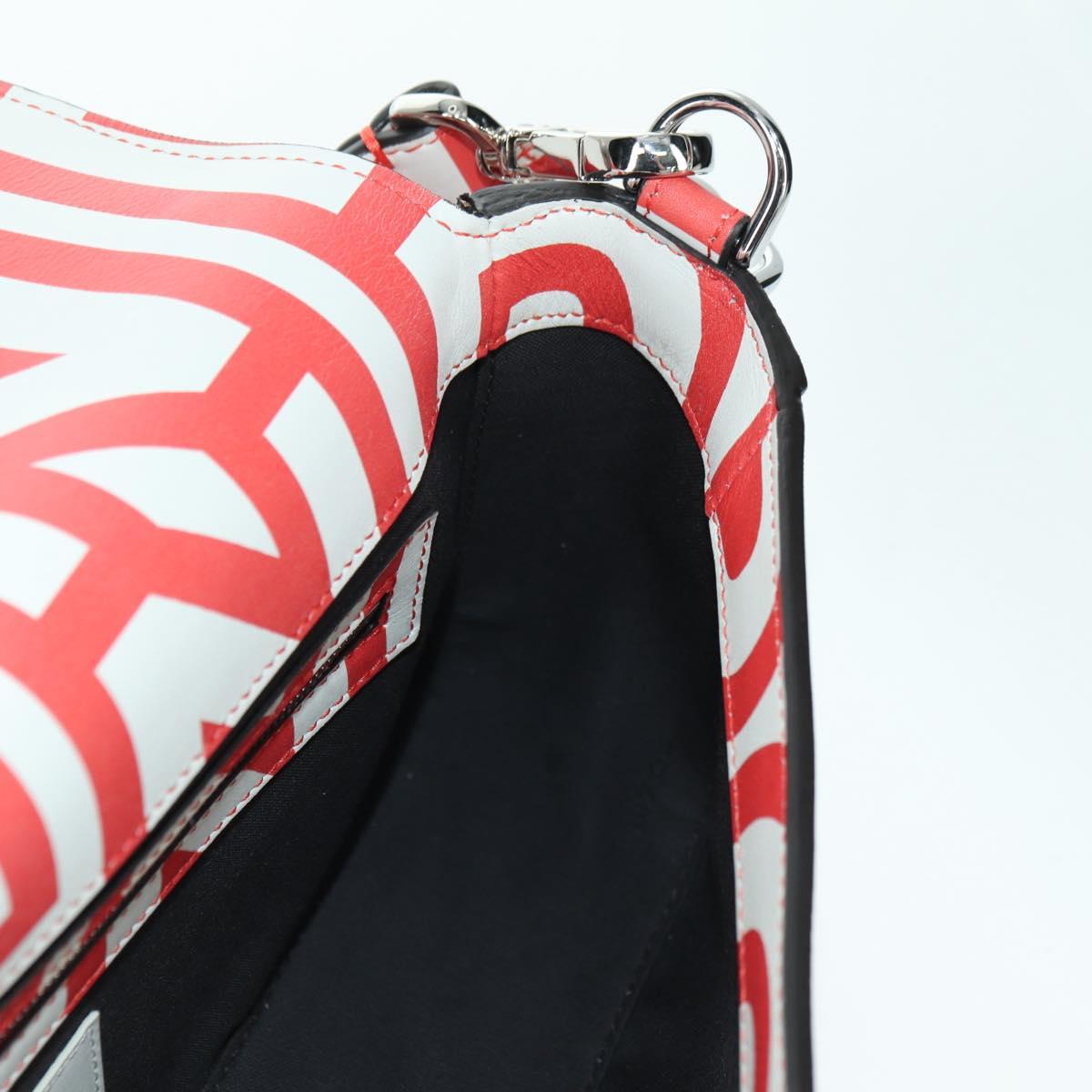 FENDI Marc Jacobs Collaboration Mamma Baguette Leather 2way Red Auth BAZ729SAM