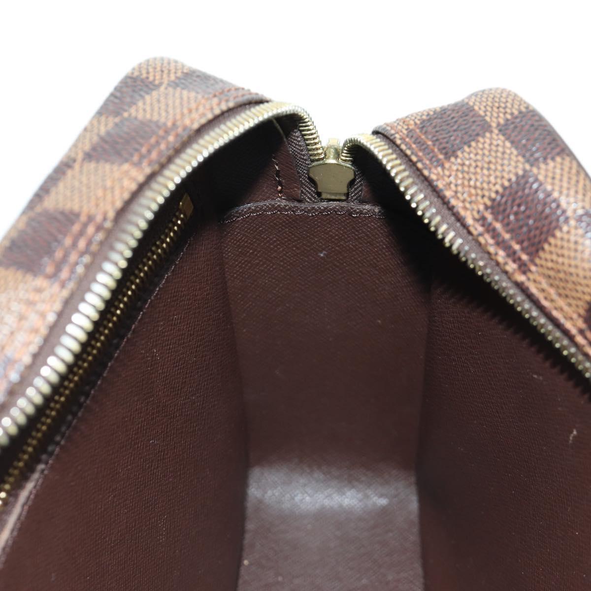 LOUIS VUITTON Damier Ebene Trocadero 27 Shoulder Bag SPO N48085 LV Auth BAZ735A