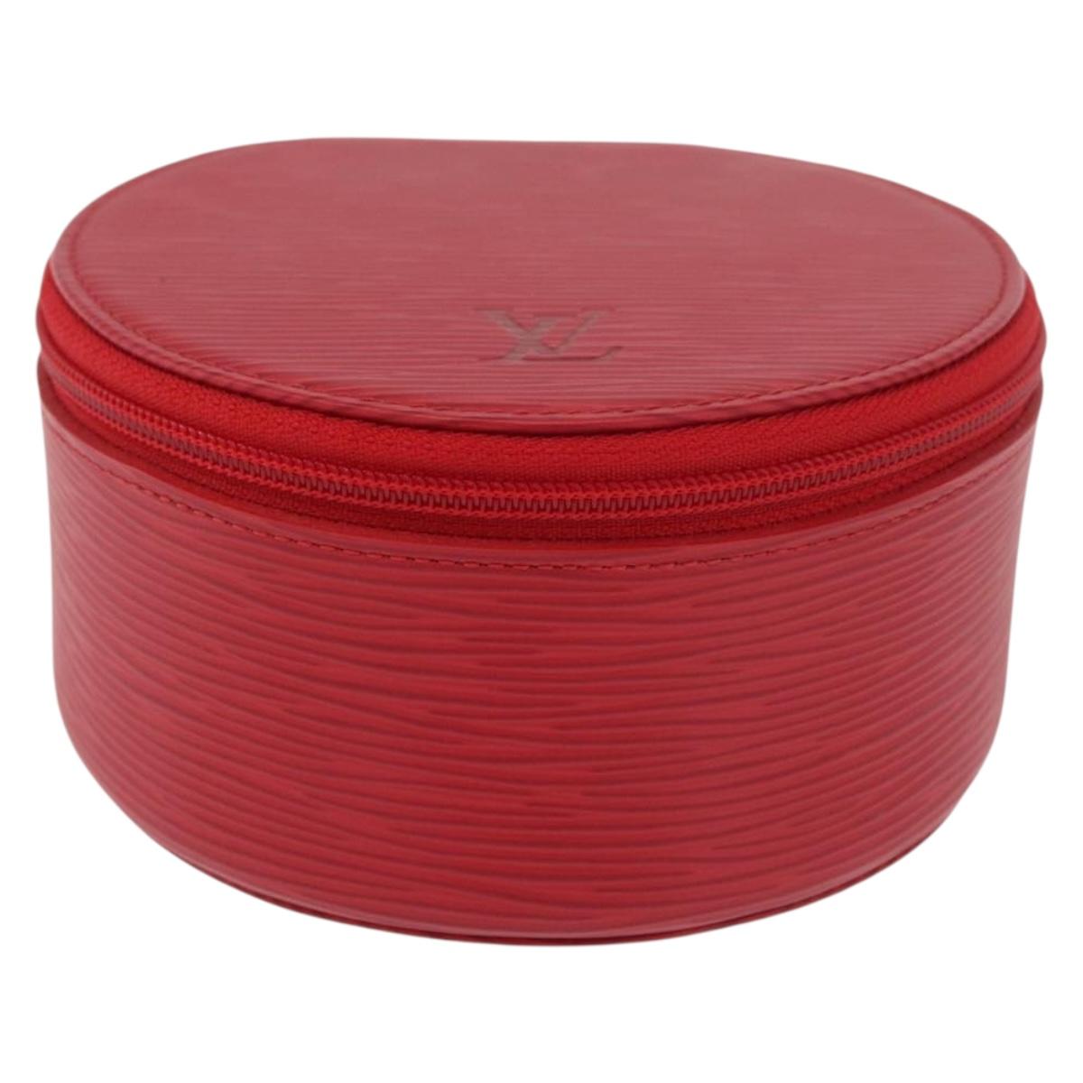 LOUIS VUITTON Epi Ecrin Bijoux 12 Jewelry Box Red M48207 LV Auth BAZ736A