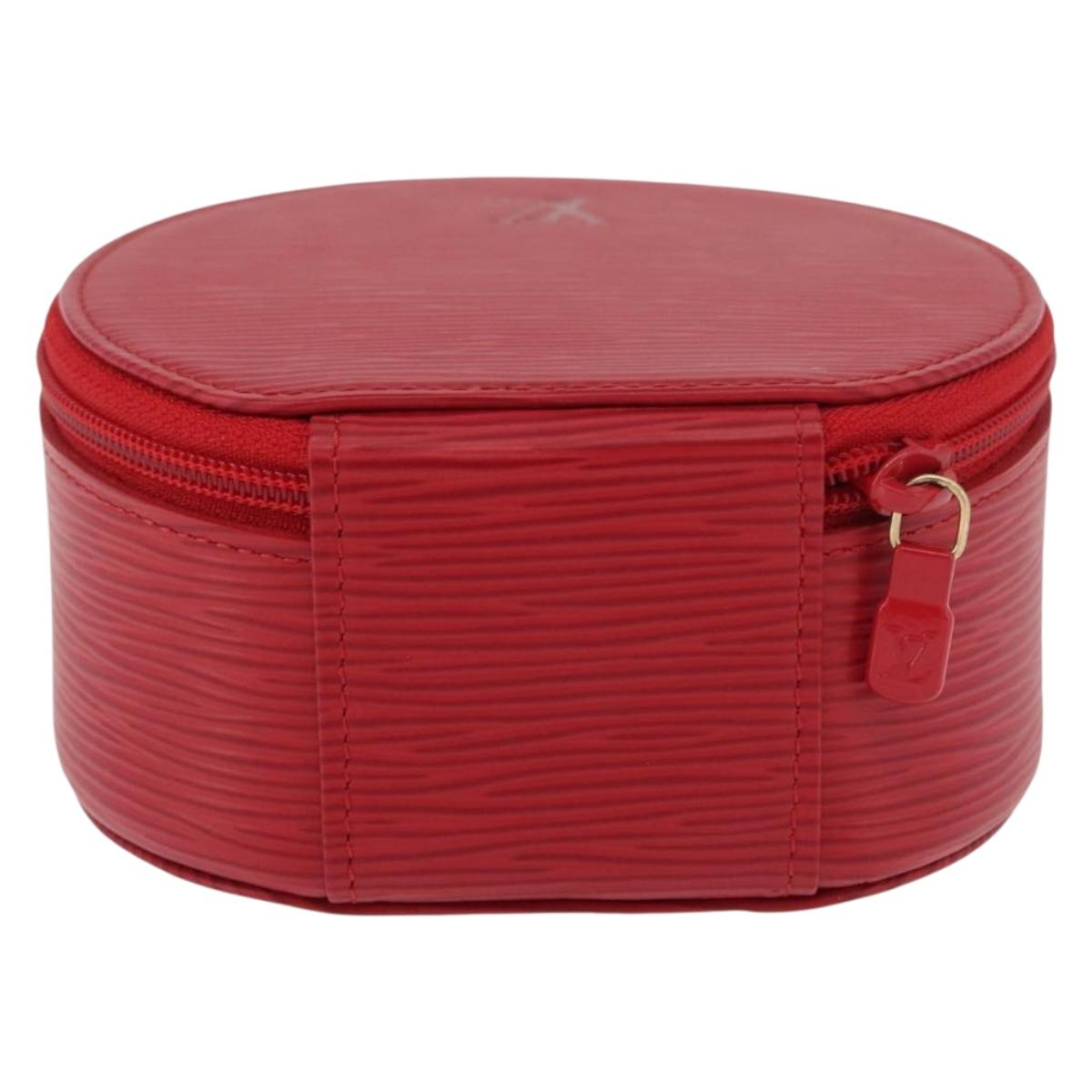 LOUIS VUITTON Epi Ecrin Bijoux 12 Jewelry Box Red M48207 LV Auth BAZ736A