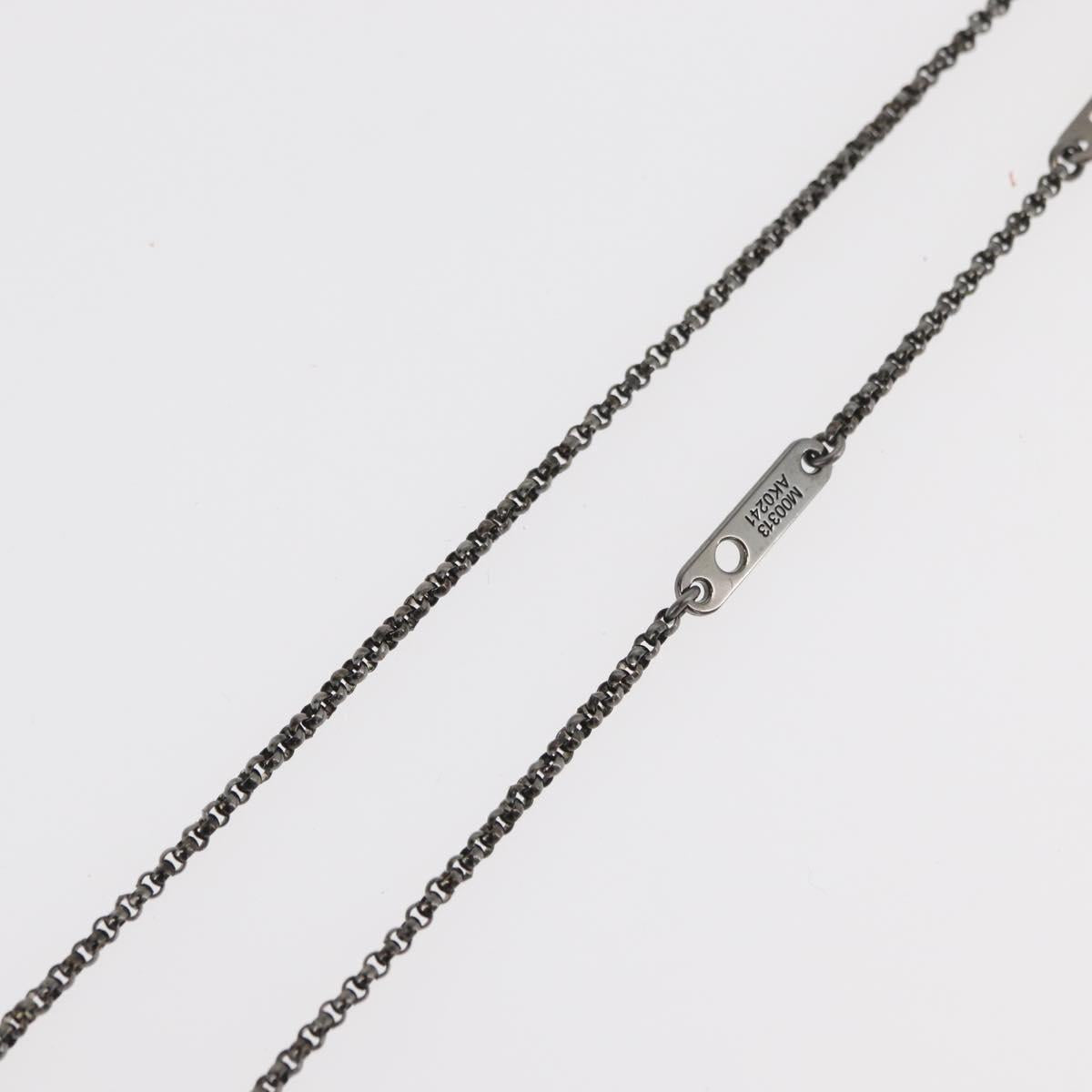 LOUIS VUITTON Collier LV Beads Necklace metal Turquoise Blue M00313 Auth BAZ738M