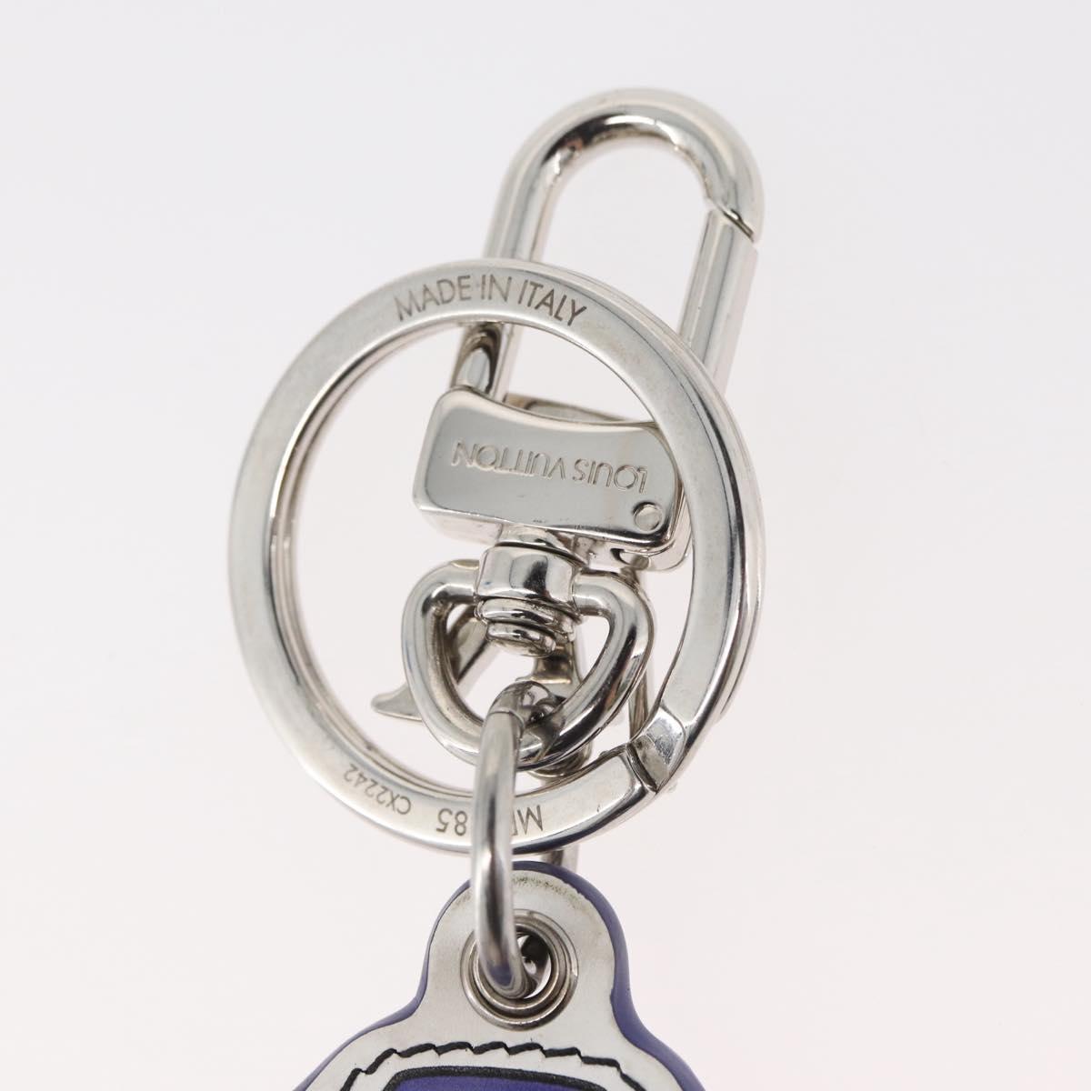 LOUIS VUITTON Porte Cles LV Varsity Jacket Charm Purple MP3385 LV Auth BAZ739SAM