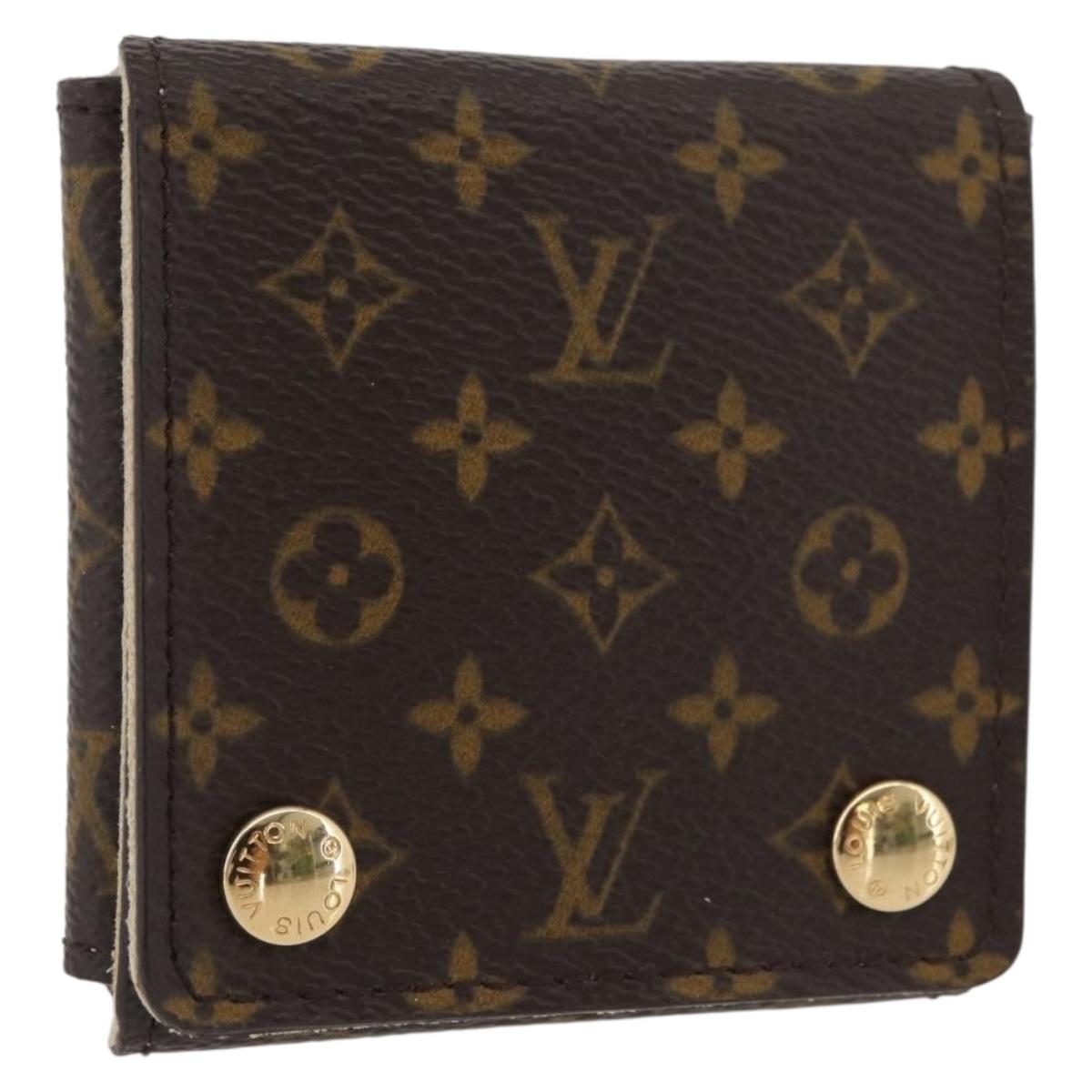 LOUIS VUITTON Monogram Jewelry case Jewelry Box LV Auth BAZ752A