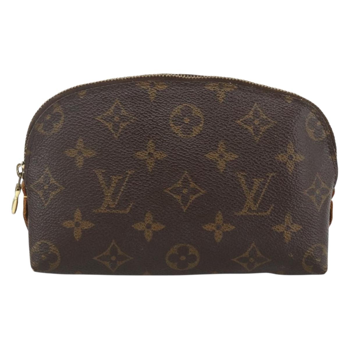 LOUIS VUITTON Monogram Pochette Cosmetic PM Pouch M43998 LV Auth BAZ755