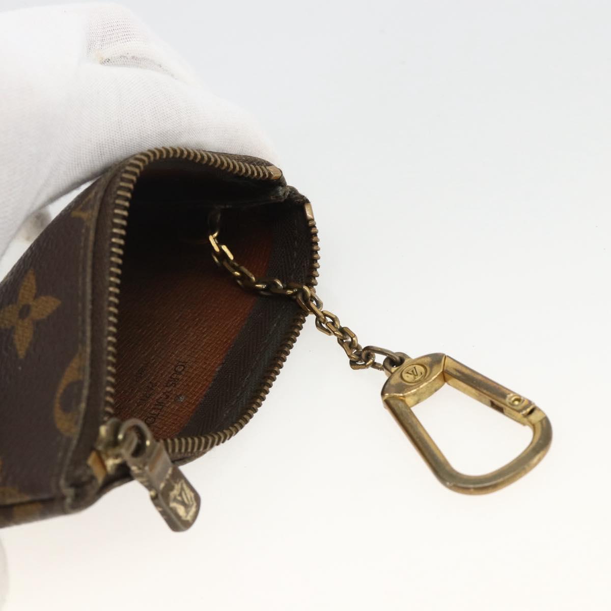 LOUIS VUITTON Monogram Pochette Cles Coin Purse M62650 LV Auth BAZ756