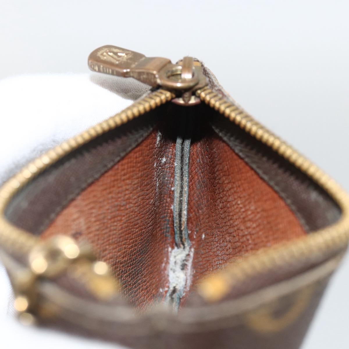 LOUIS VUITTON Monogram Pochette Cles Coin Purse M62650 LV Auth BAZ756