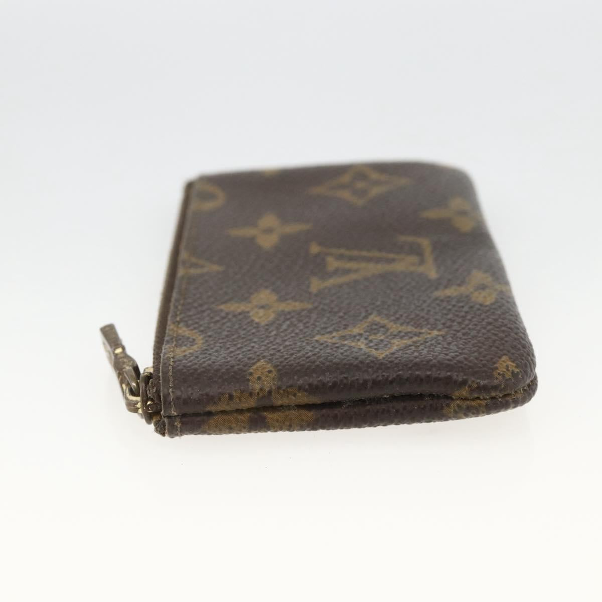 LOUIS VUITTON Monogram Pochette Cles Coin Purse M62650 LV Auth BAZ756