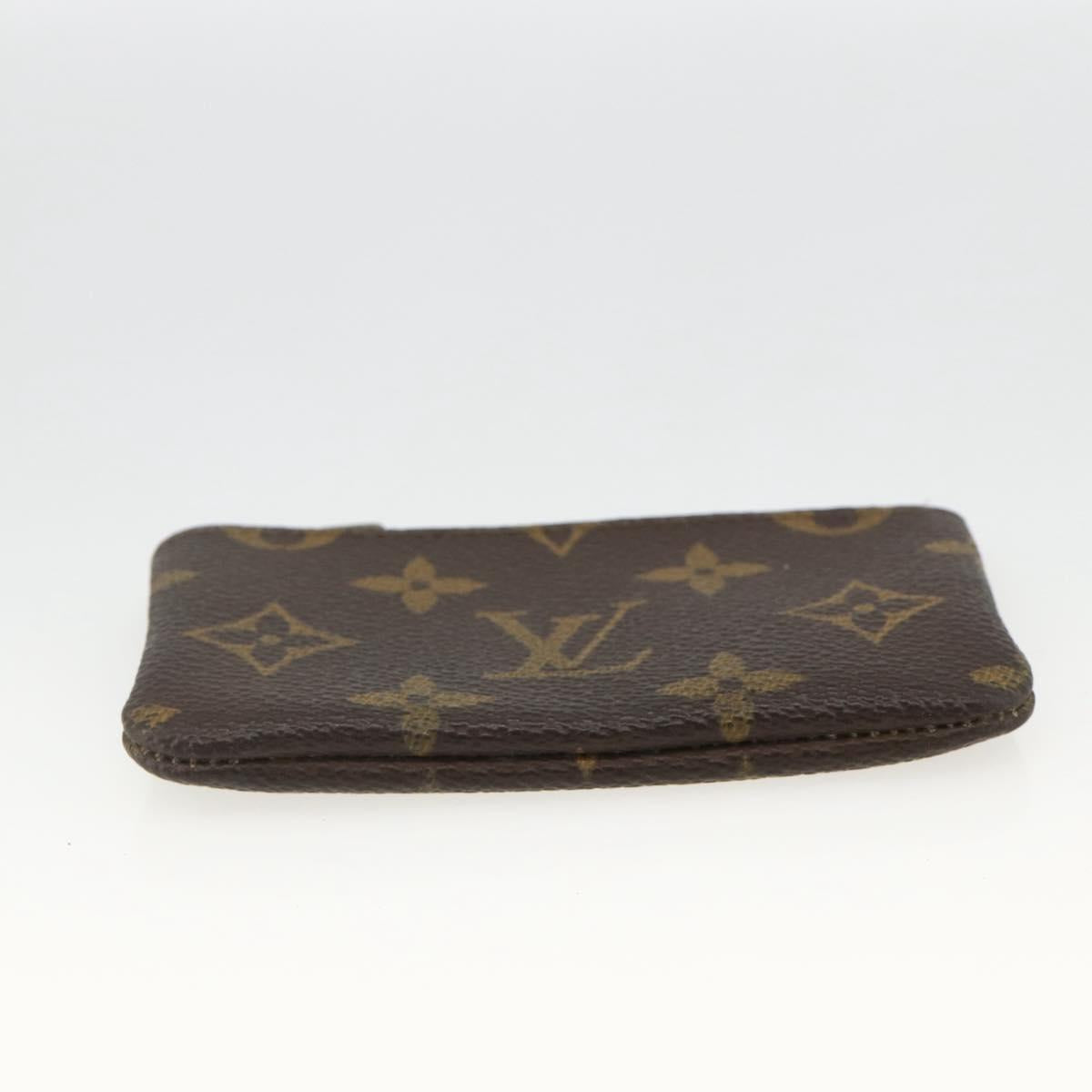 LOUIS VUITTON Monogram Pochette Cles Coin Purse M62650 LV Auth BAZ756
