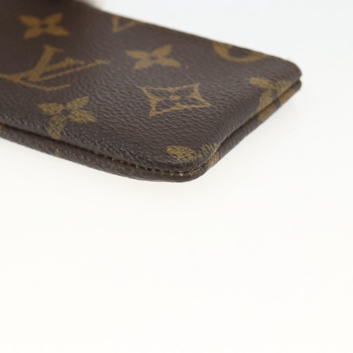 LOUIS VUITTON Monogram Pochette Cles Coin Purse M62650 LV Auth BAZ756