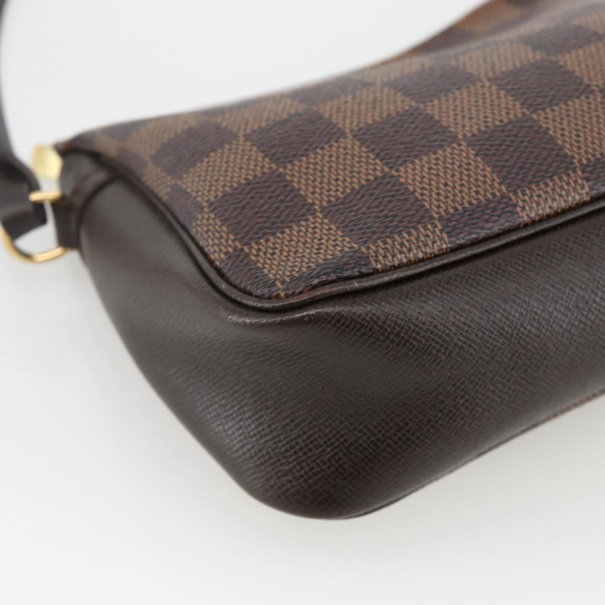 LOUIS VUITTON Damier Ebene Trousse makeup Pouch N51982 LV Auth BAZ758A
