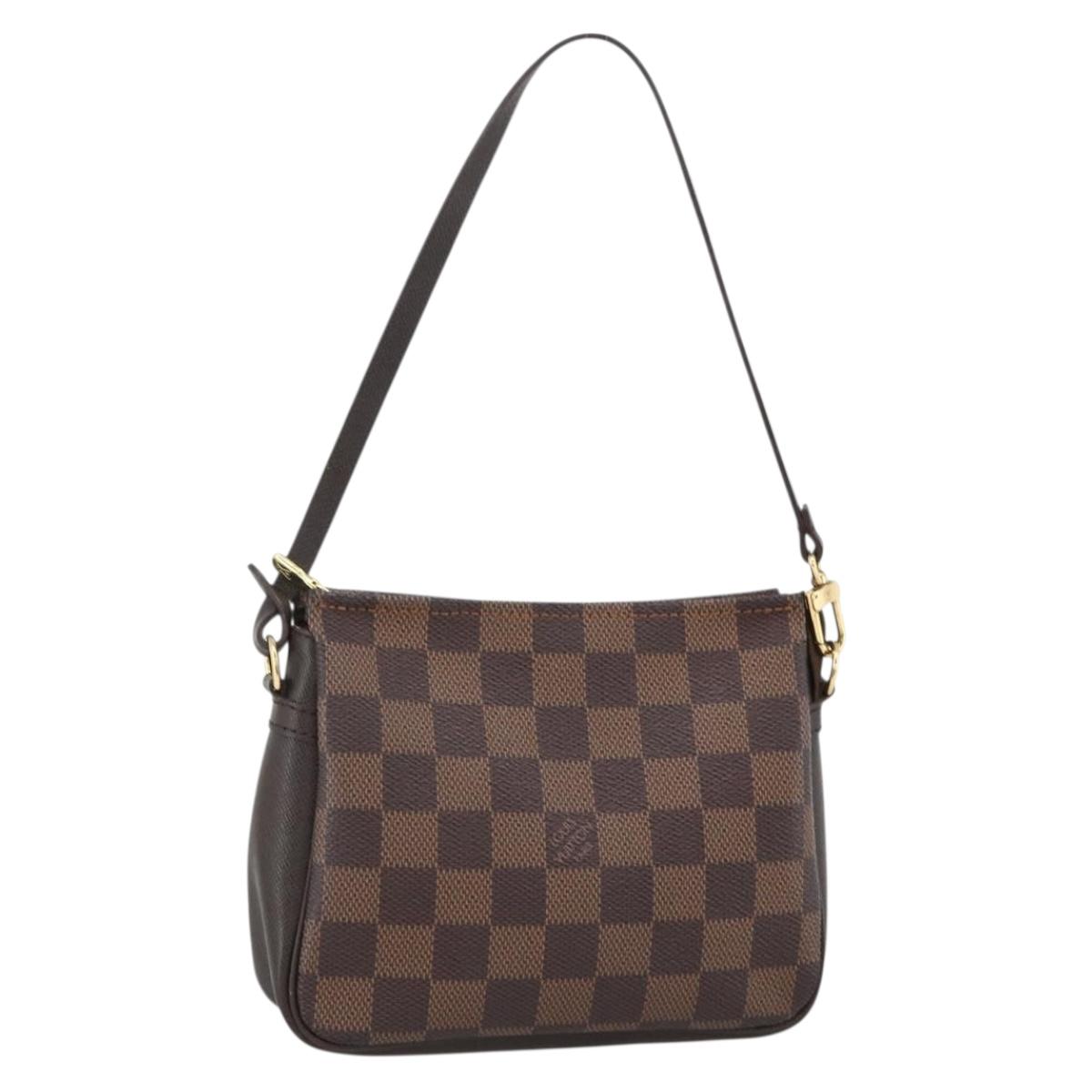 LOUIS VUITTON Damier Ebene Trousse makeup Pouch N51982 LV Auth BAZ758A