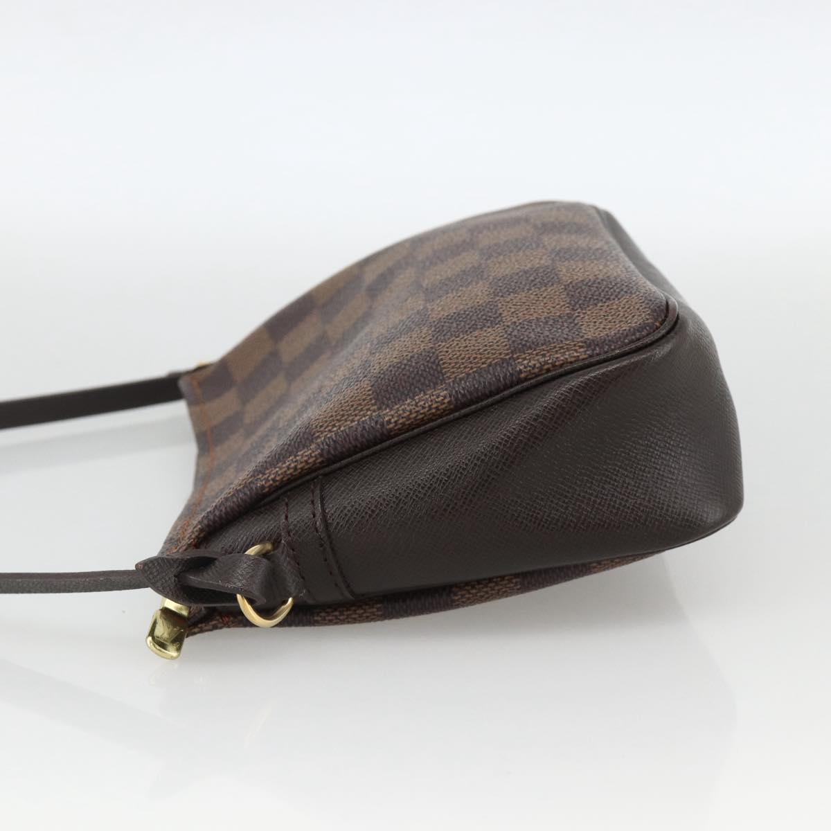 LOUIS VUITTON Damier Ebene Trousse makeup Pouch N51982 LV Auth BAZ758A