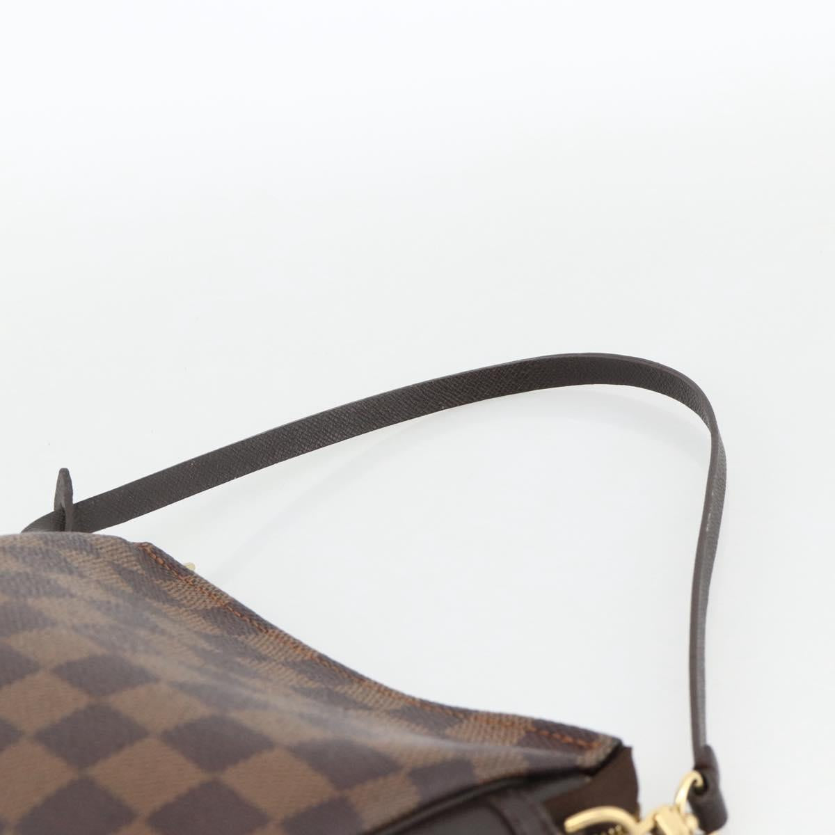 LOUIS VUITTON Damier Ebene Trousse makeup Pouch N51982 LV Auth BAZ758A