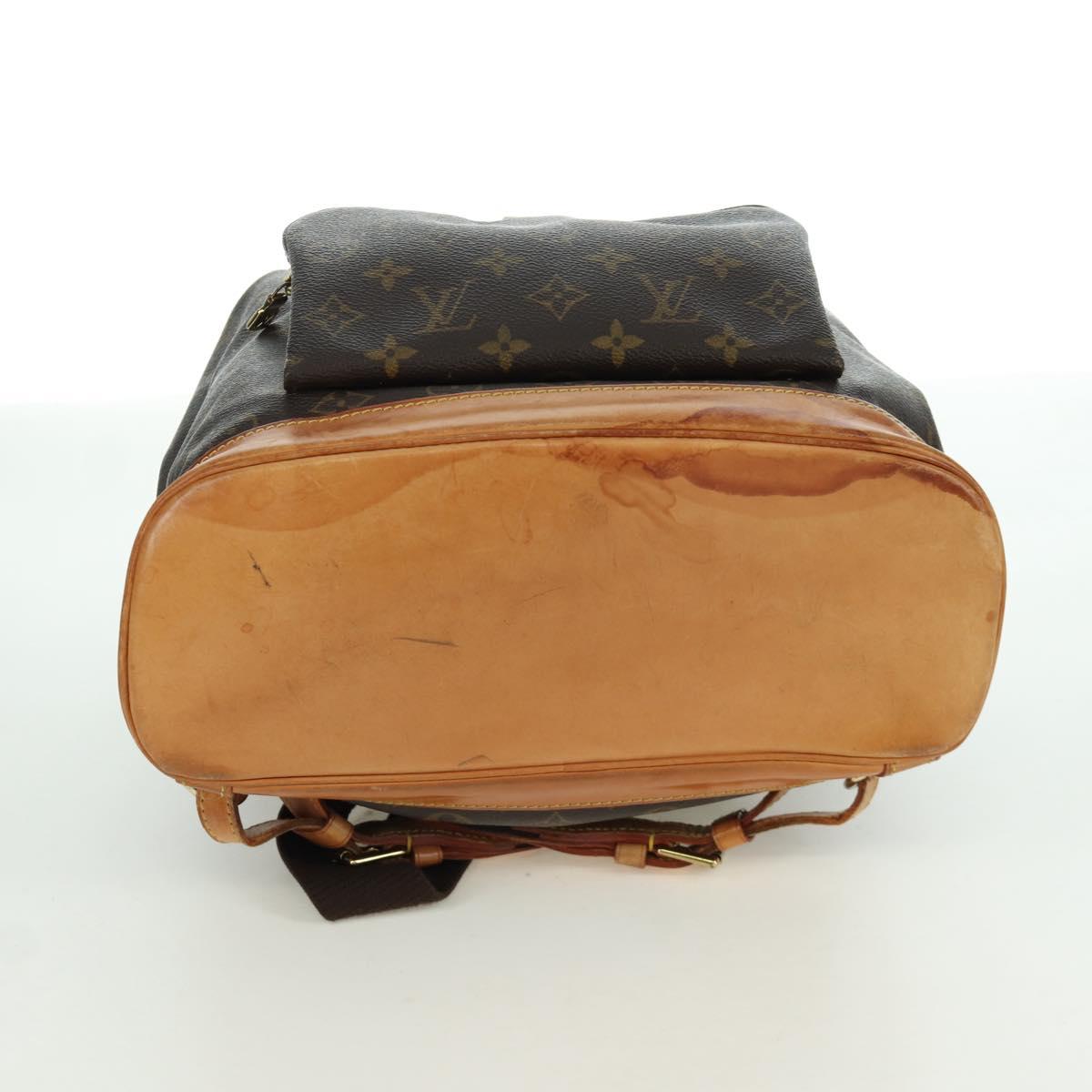 LOUIS VUITTON Monogram Montsouris GM Backpack M51135 LV Auth BAZ774A