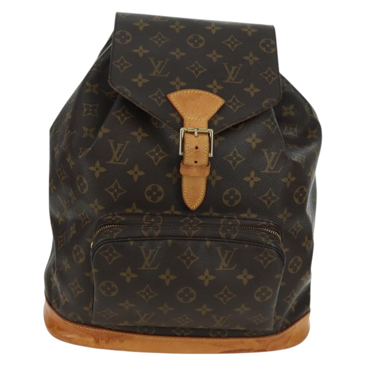LOUIS VUITTON Monogram Montsouris GM Backpack M51135 LV Auth BAZ774A