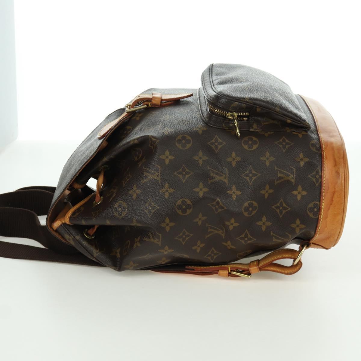 LOUIS VUITTON Monogram Montsouris GM Backpack M51135 LV Auth BAZ774A