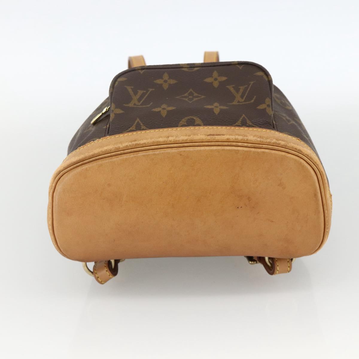LOUIS VUITTON Monogram Montsouris PM Backpack M51137 LV Auth BAZ816A