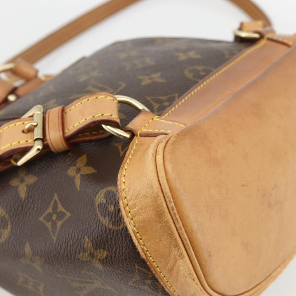LOUIS VUITTON Monogram Montsouris PM Backpack M51137 LV Auth BAZ816A