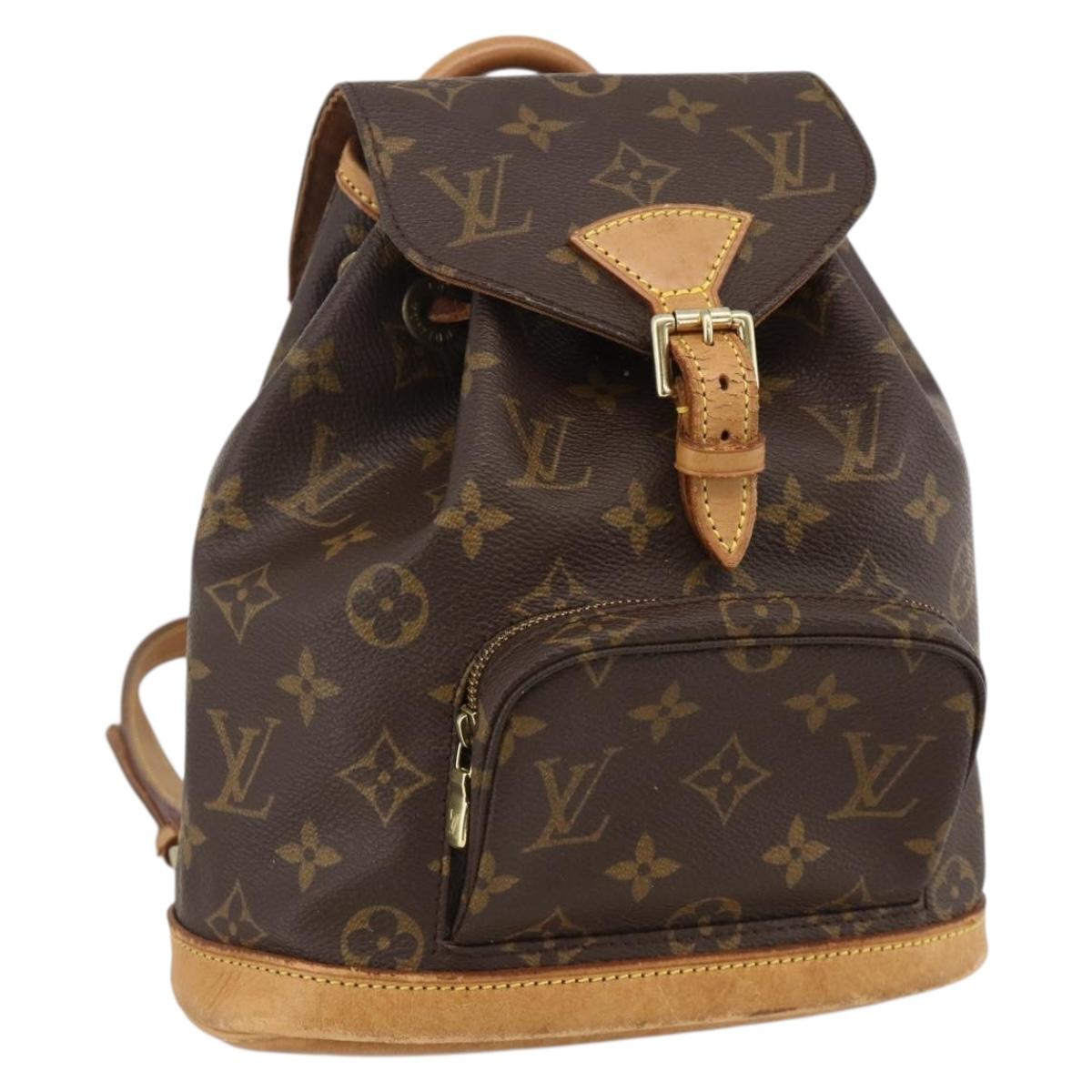LOUIS VUITTON Monogram Montsouris PM Backpack M51137 LV Auth BAZ816A
