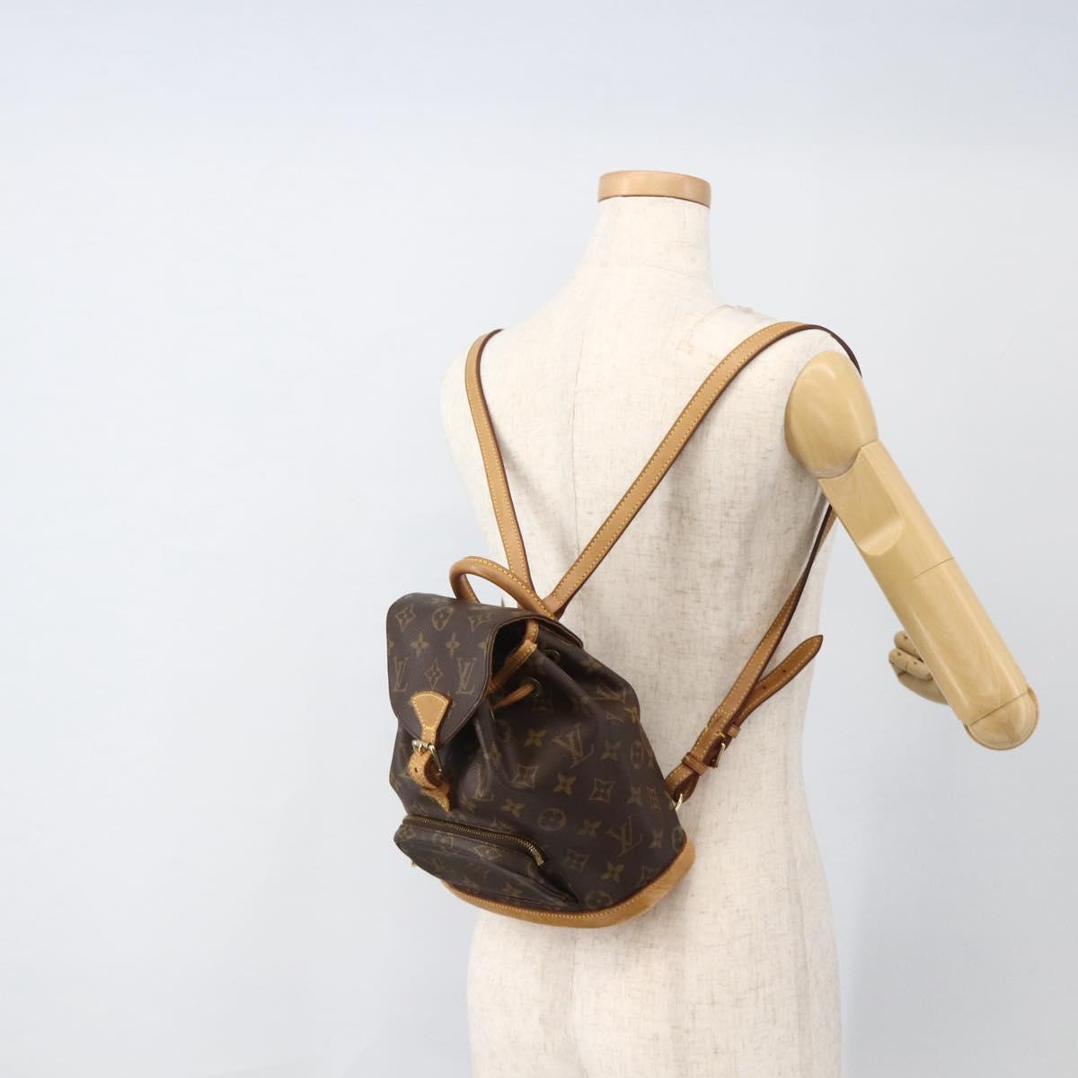 LOUIS VUITTON Monogram Montsouris PM Backpack M51137 LV Auth BAZ816A