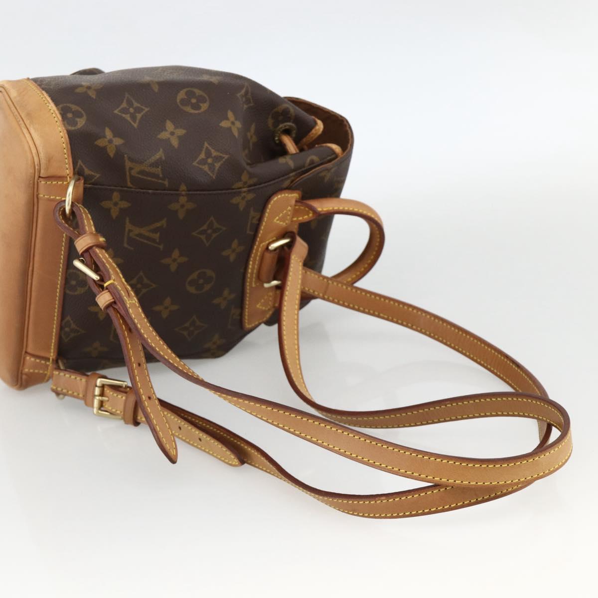 LOUIS VUITTON Monogram Montsouris PM Backpack M51137 LV Auth BAZ816A