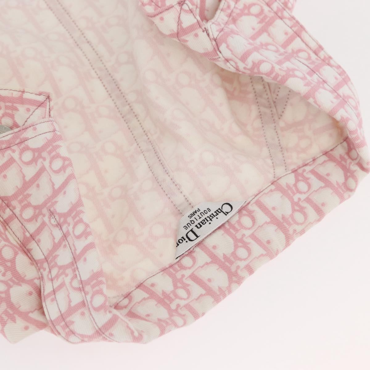Christian Dior Trotter Canvas Jacket Pink Auth BAZ825SAM