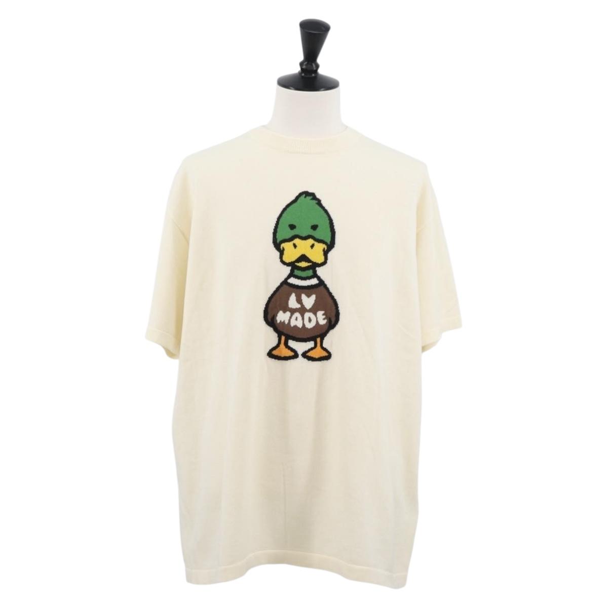 LOUIS VUITTON NIGO Intarsia Jacquard Duck Knit Cotton RM221M LV Auth BAZ829SAM