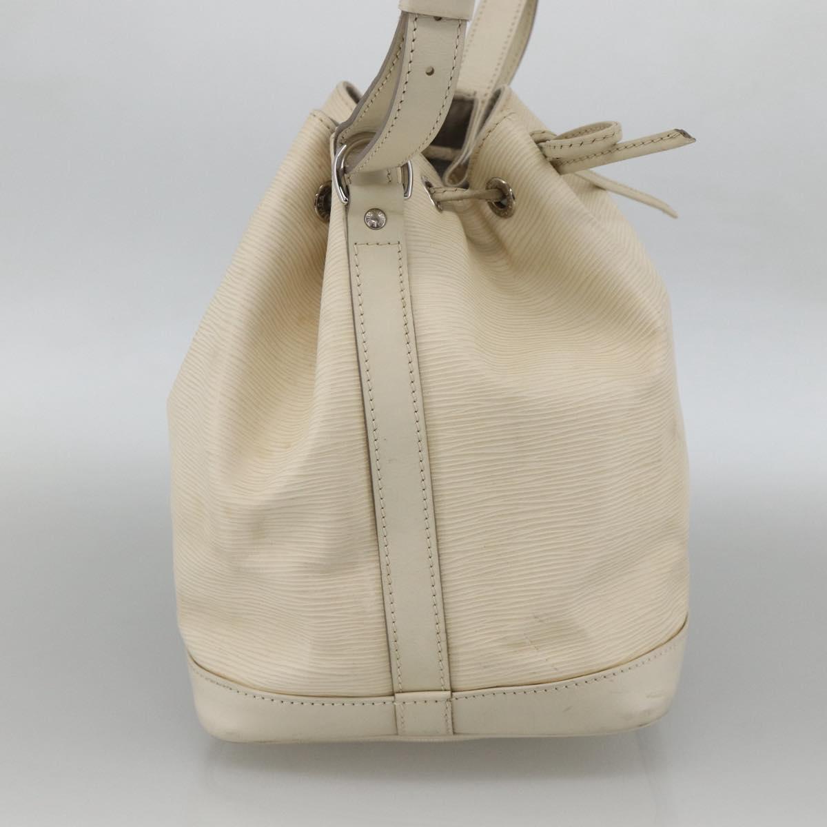 LOUIS VUITTON Epi Petit Noe Shoulder Bag White Yvoire M4084J LV Auth BAZ842