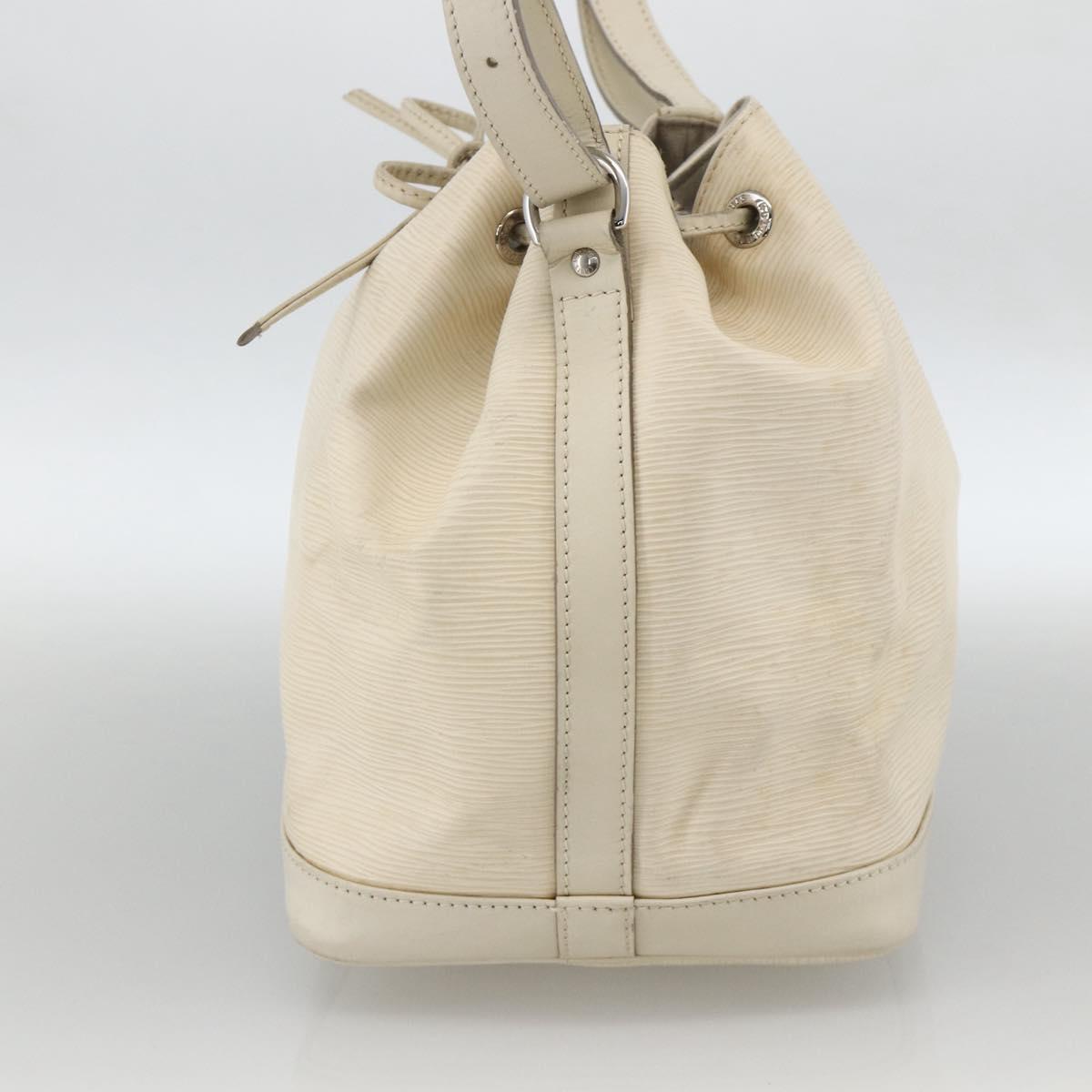 LOUIS VUITTON Epi Petit Noe Shoulder Bag White Yvoire M4084J LV Auth BAZ842