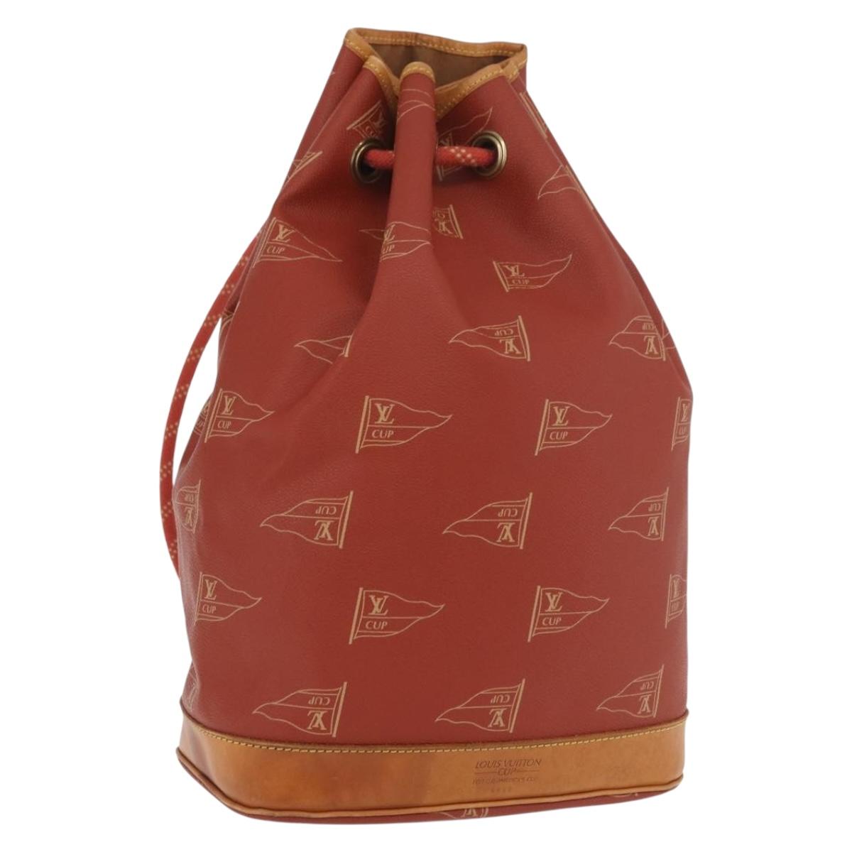 LOUIS VUITTON LV cup Saint Tropez Shoulder Bag Red M80026 LV Auth BAZ845