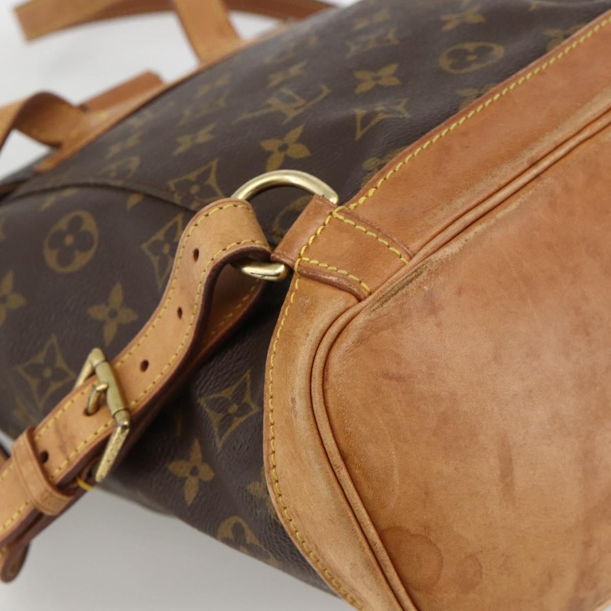LOUIS VUITTON Monogram Montsouris MM Backpack M51136 LV Auth BAZ851