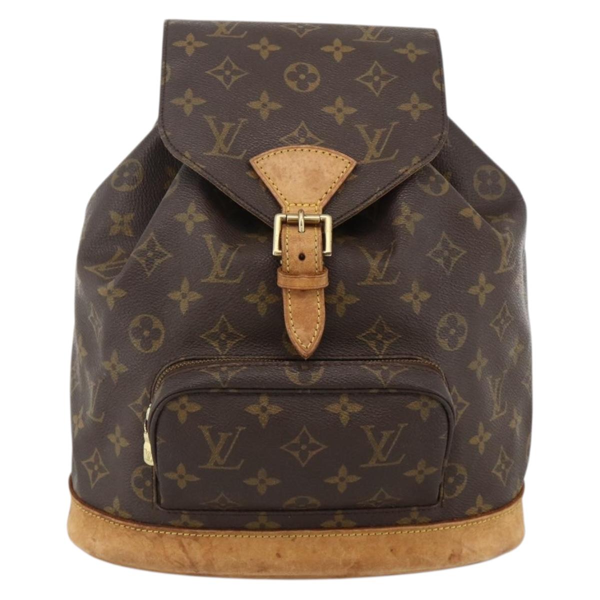 LOUIS VUITTON Monogram Montsouris MM Backpack M51136 LV Auth BAZ851