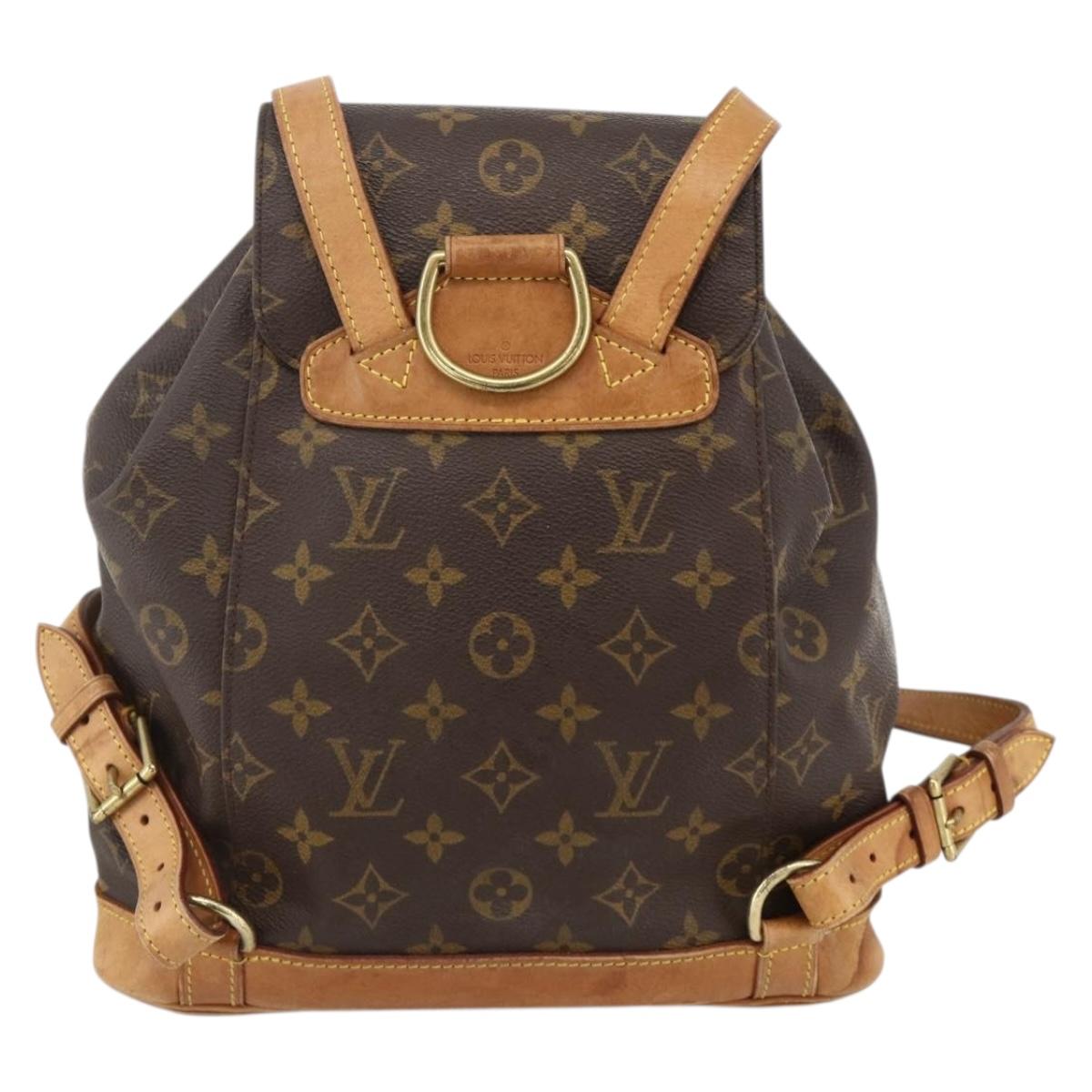 LOUIS VUITTON Monogram Montsouris MM Backpack M51136 LV Auth BAZ851