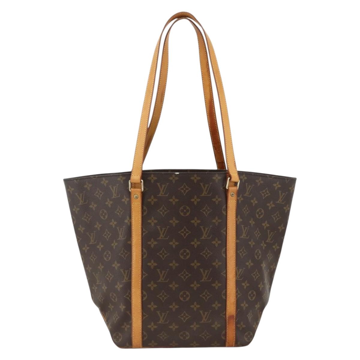 LOUIS VUITTON Monogram Sac Shopping Tote Bag M51108 LV Auth BAZ852
